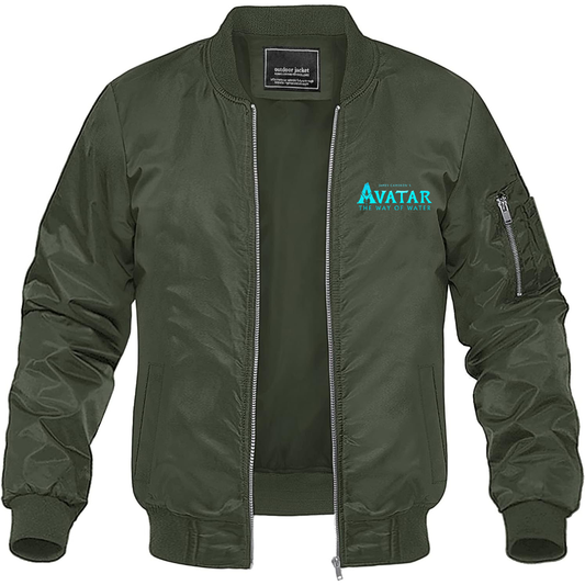 Men's James Cameron Avatar Movie The Way of Water Lightweight Bomber Jacket Windbreaker Softshell Varsity Jacket Coat