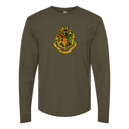 Men's Hogwarts Emblem Harry Potter Movie Long Sleeve T-Shirt