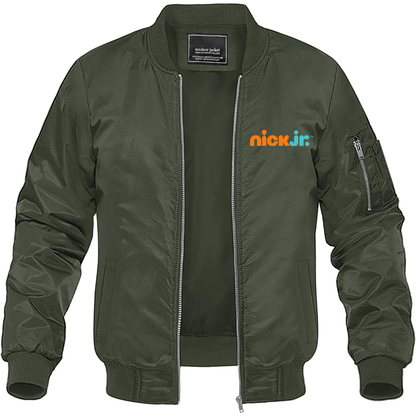 Men's Nick Jr Movie Show Lightweight Bomber Jacket Windbreaker Softshell Varsity Jacket Coat