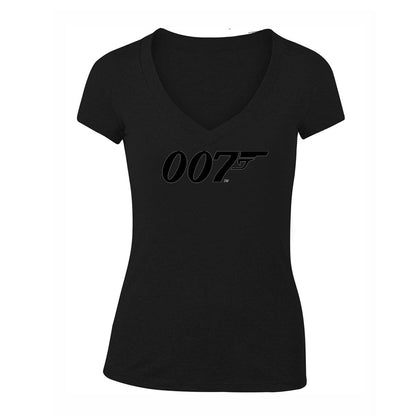 Women's 007 James Bond Movie V-Neck T-Shirt