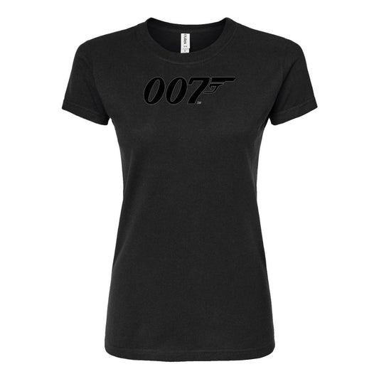 Women’s 007 James Bond Movie Round Neck T-Shirt