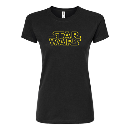 Women's Star Wars Movie Round Neck T-Shirt