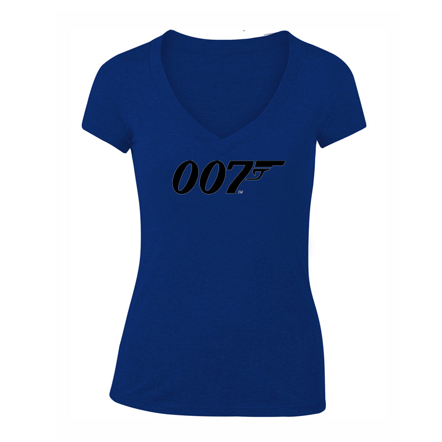 Women's 007 James Bond Movie V-Neck T-Shirt