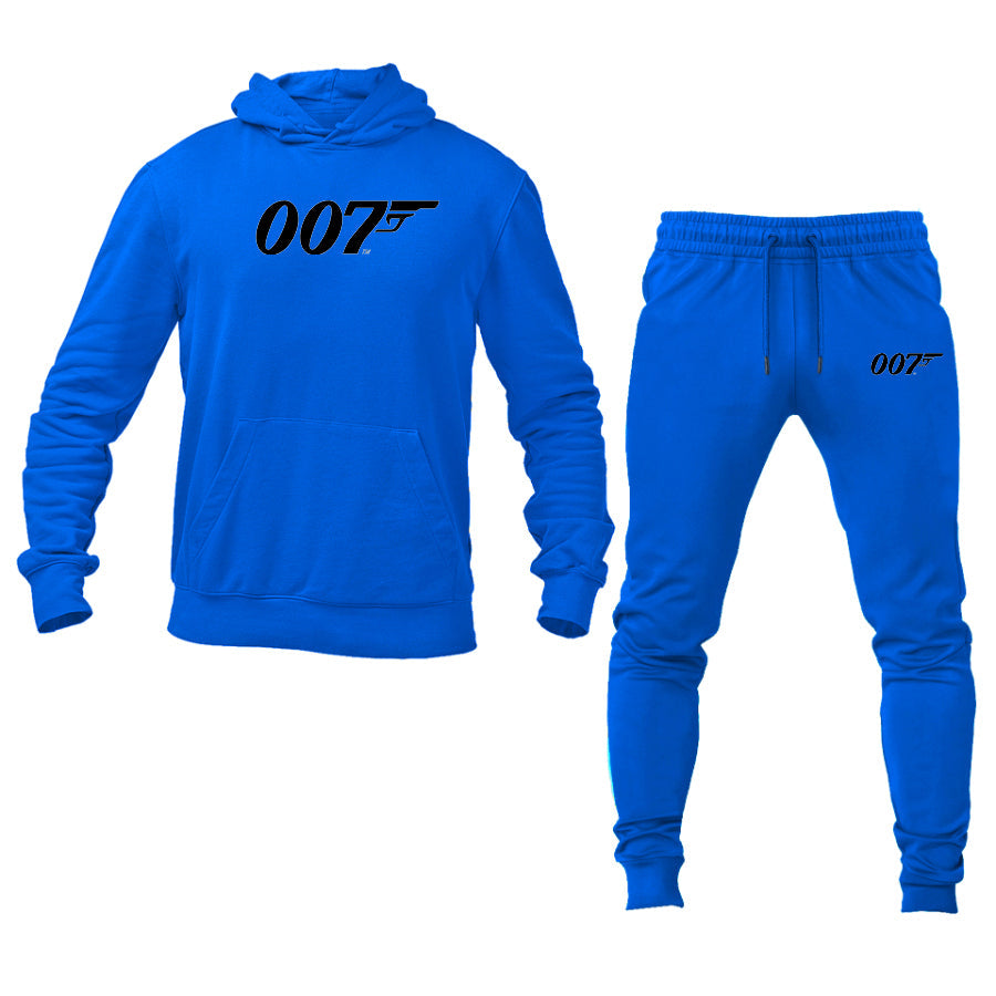 Men's 007 James Bond Movie Logo Hoodie Joggers Set