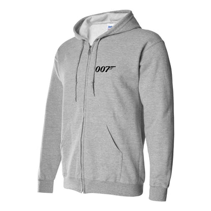 Men's 007 James Bond Movie Zipper Hoodie