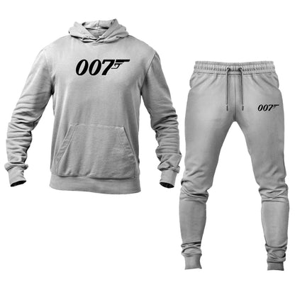 Men's 007 James Bond Movie Logo Hoodie Joggers Set