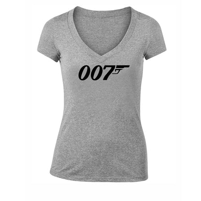 Women's 007 James Bond Movie V-Neck T-Shirt