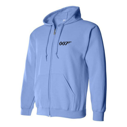 Men's 007 James Bond Movie Zipper Hoodie