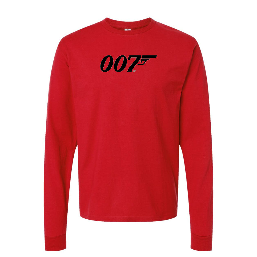 Youth Kids 007 James Bond Movie Long Sleeve T-Shirt