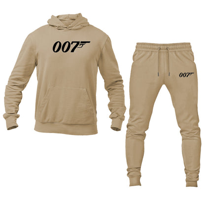 Men's 007 James Bond Movie Logo Hoodie Joggers Set