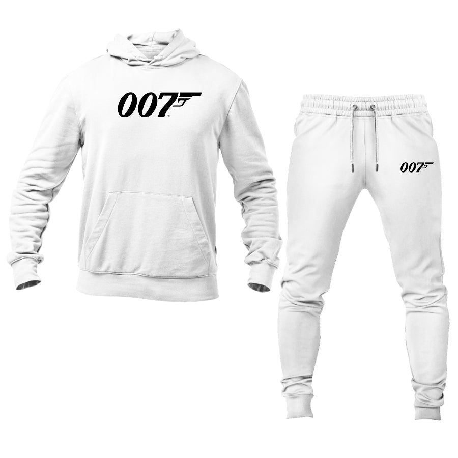 Men's 007 James Bond Movie Logo Hoodie Joggers Set