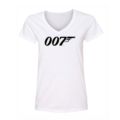 Women's 007 James Bond Movie V-Neck T-Shirt