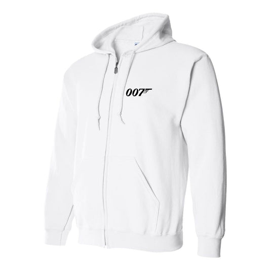 Men's 007 James Bond Movie Zipper Hoodie