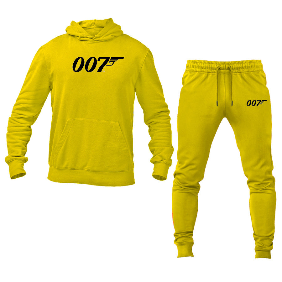 Men's 007 James Bond Movie Logo Hoodie Joggers Set