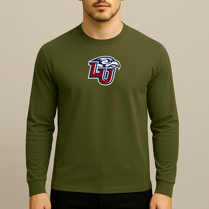 Men's Liberty Flames Logo Long Sleeve T-Shirt