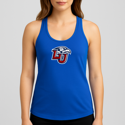 Women's Liberty Flames Logo Next Level Ideal Racerback Tank