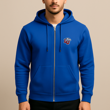 Men's Liberty Flames Logo Zipper Hoodie