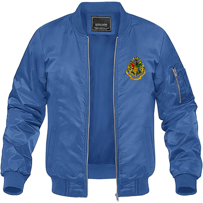 Men's Hogwarts Emblem Harry Potter Movie Lightweight Bomber Jacket Windbreaker Softshell Varsity Jacket Coat