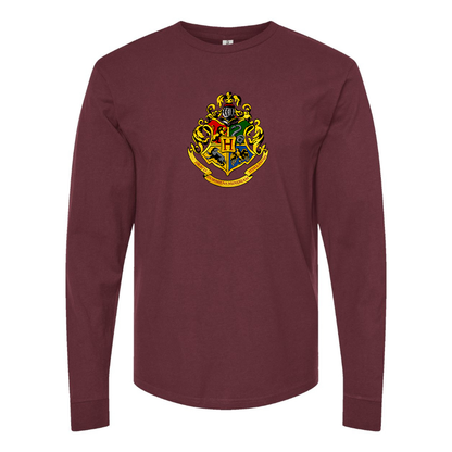 Men's Hogwarts Emblem Harry Potter Movie Long Sleeve T-Shirt