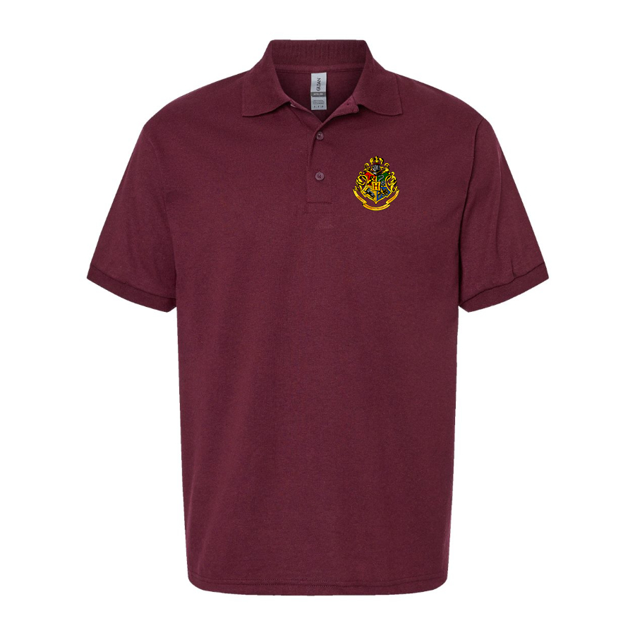 Men's Hogwarts Emblem Harry Potter Movie Dry Blend Polo