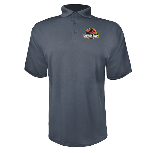 Men's Jurassic Park Movie Polyester Polo