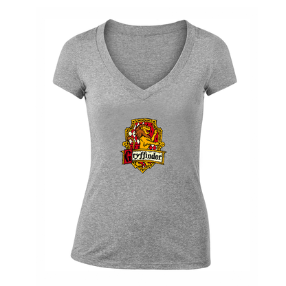 Women's Gryffindor Harry Potter Movie Team V-Neck T-Shirt