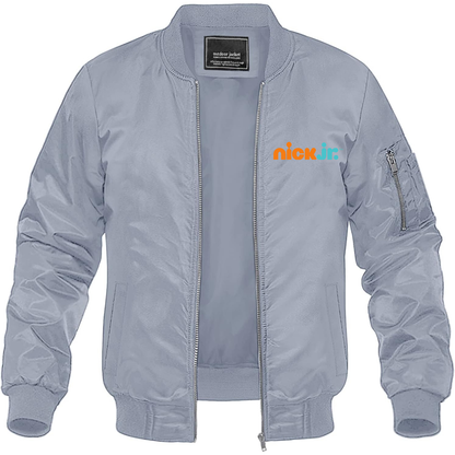 Men's Nick Jr Movie Show Lightweight Bomber Jacket Windbreaker Softshell Varsity Jacket Coat