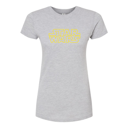 Women's Star Wars Movie Round Neck T-Shirt