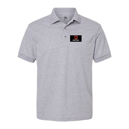 Men's Jurassic World Dominion Movie Dry Blend Polo