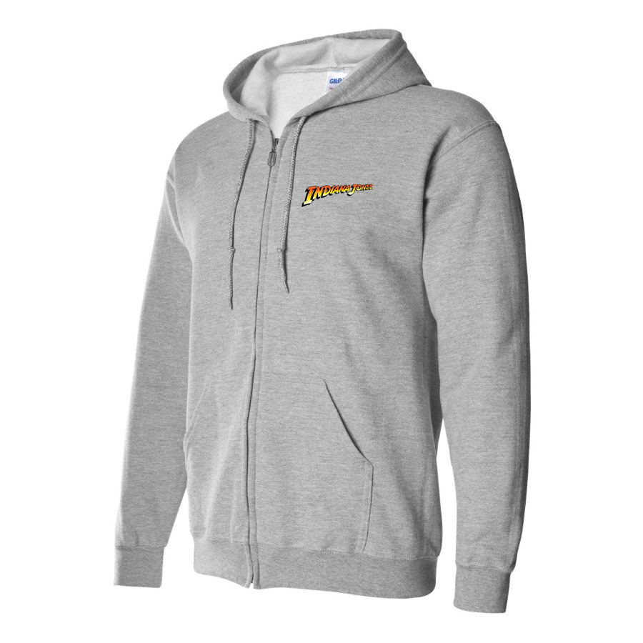 Men's Indiana Jones Movie Zipper Hoodie