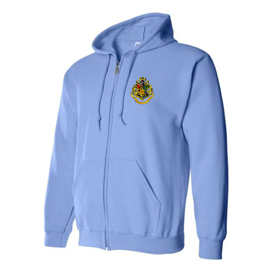 Men's Hogwarts Emblem Harry Potter Movie Zipper Hoodie