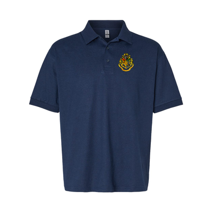 Men's Hogwarts Emblem Harry Potter Movie Dry Blend Polo