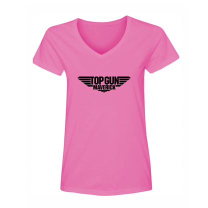 Women's Top Gun Maverick Movie V-Neck T-Shirt