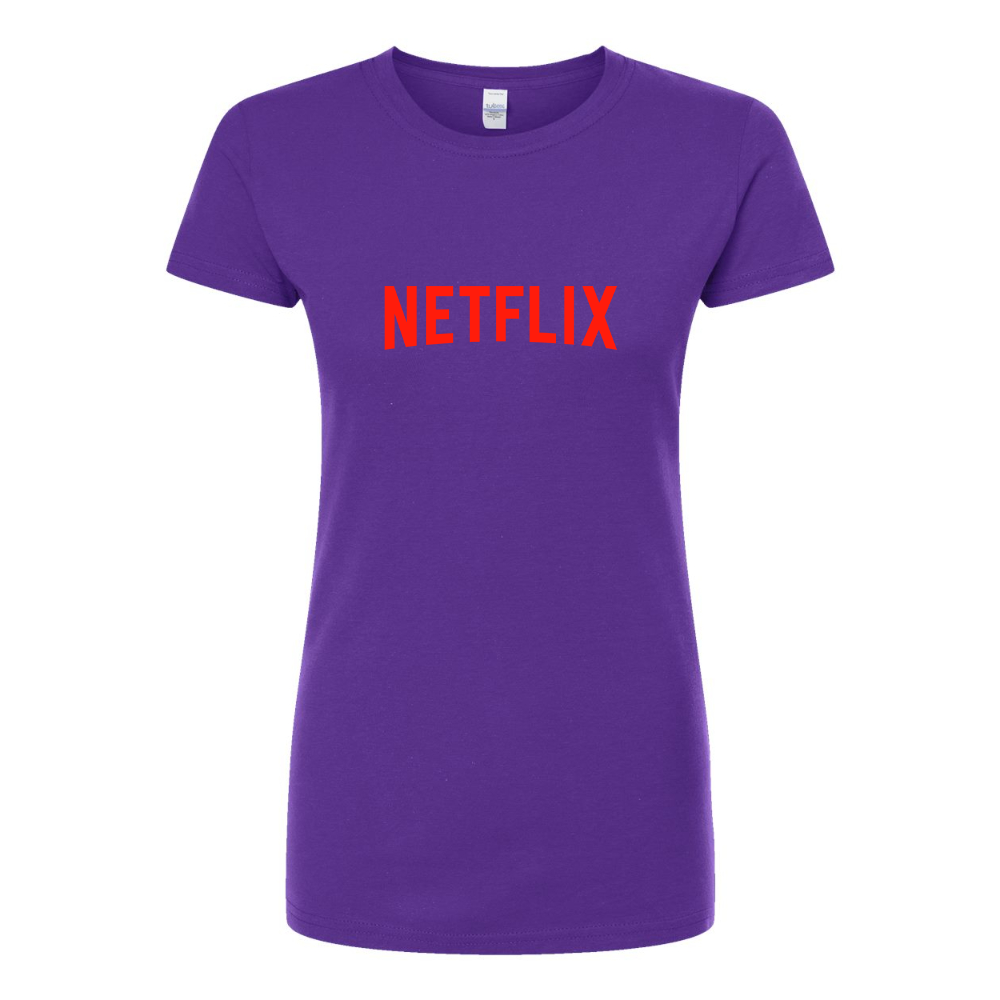 Women's Netflix Movie Show Round Neck T-Shirt