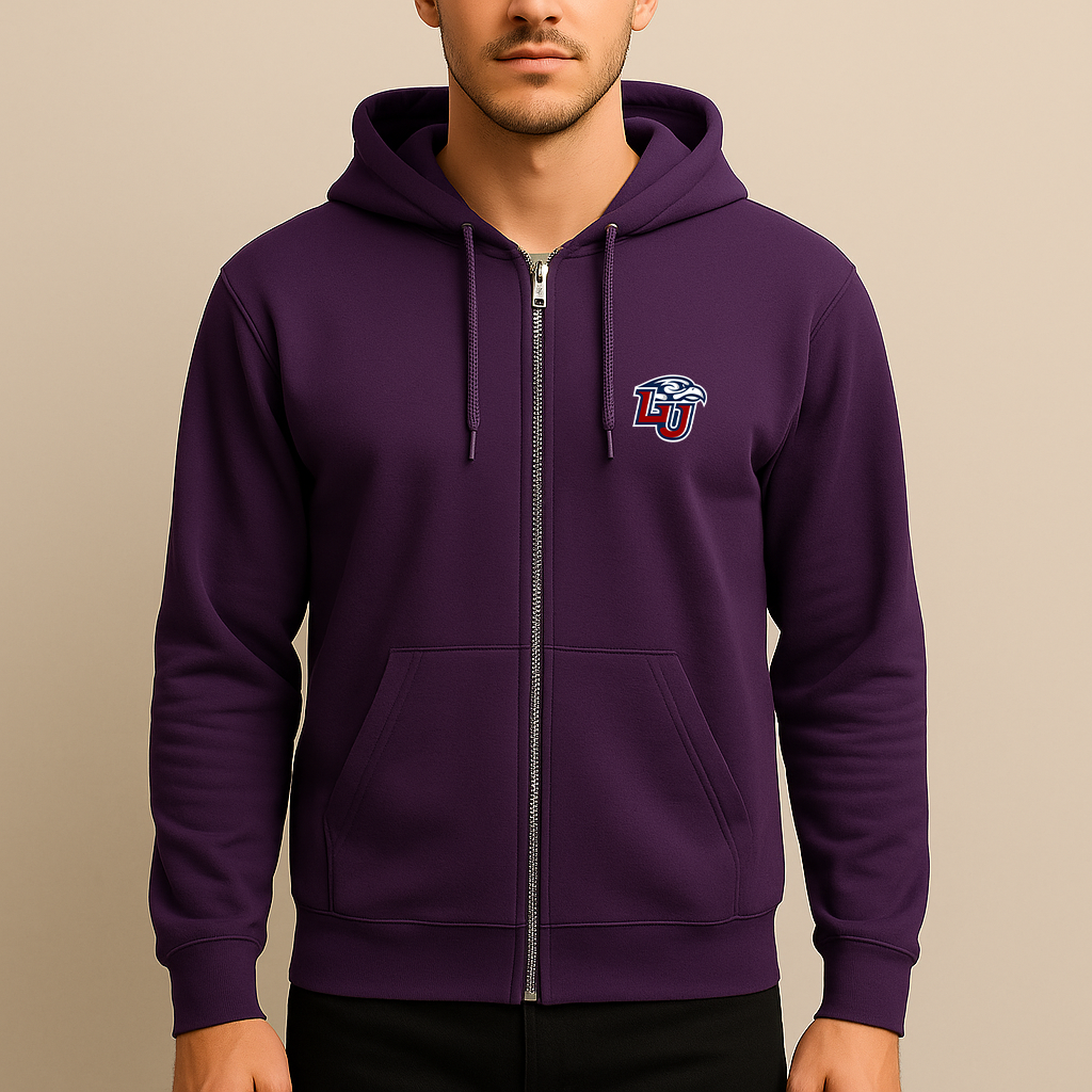 Men's Liberty Flames Logo Zipper Hoodie