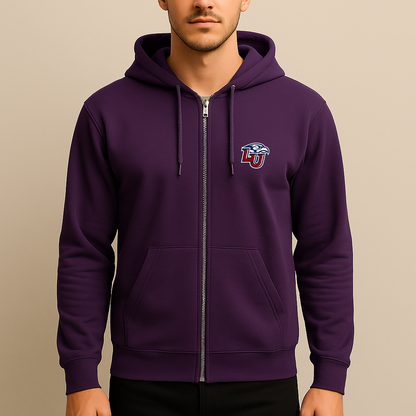 Men's Liberty Flames Logo Zipper Hoodie