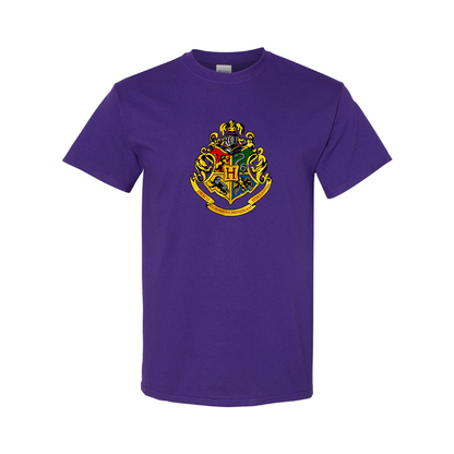 Youth Kids Hogwarts Emblem Harry Potter Movie Cotton T-Shirt