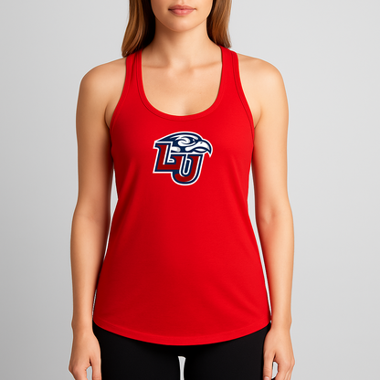 Women's Liberty Flames Logo Next Level Ideal Racerback Tank