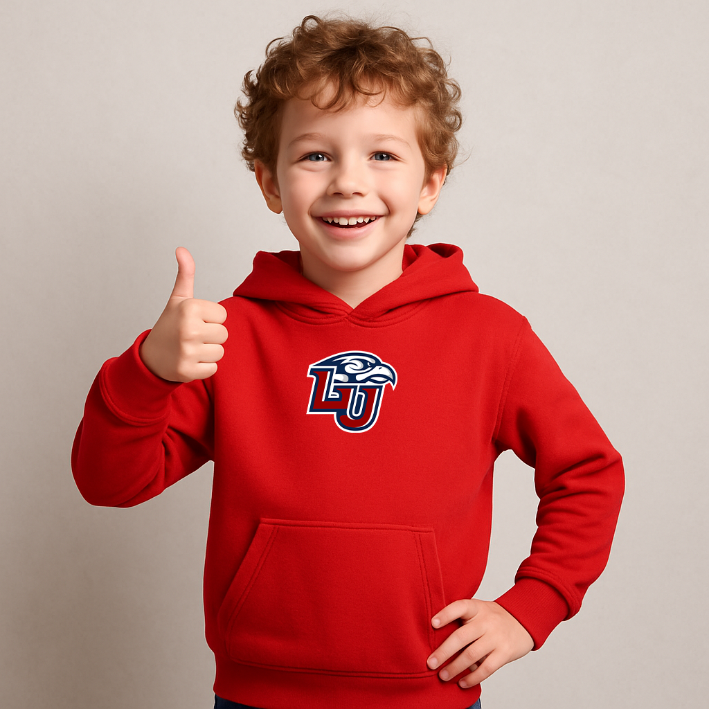 Youth Liberty Flames Logo Pullover Hoodie