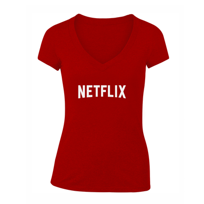 Women's Netflix Movie Show V-Neck T-Shirt