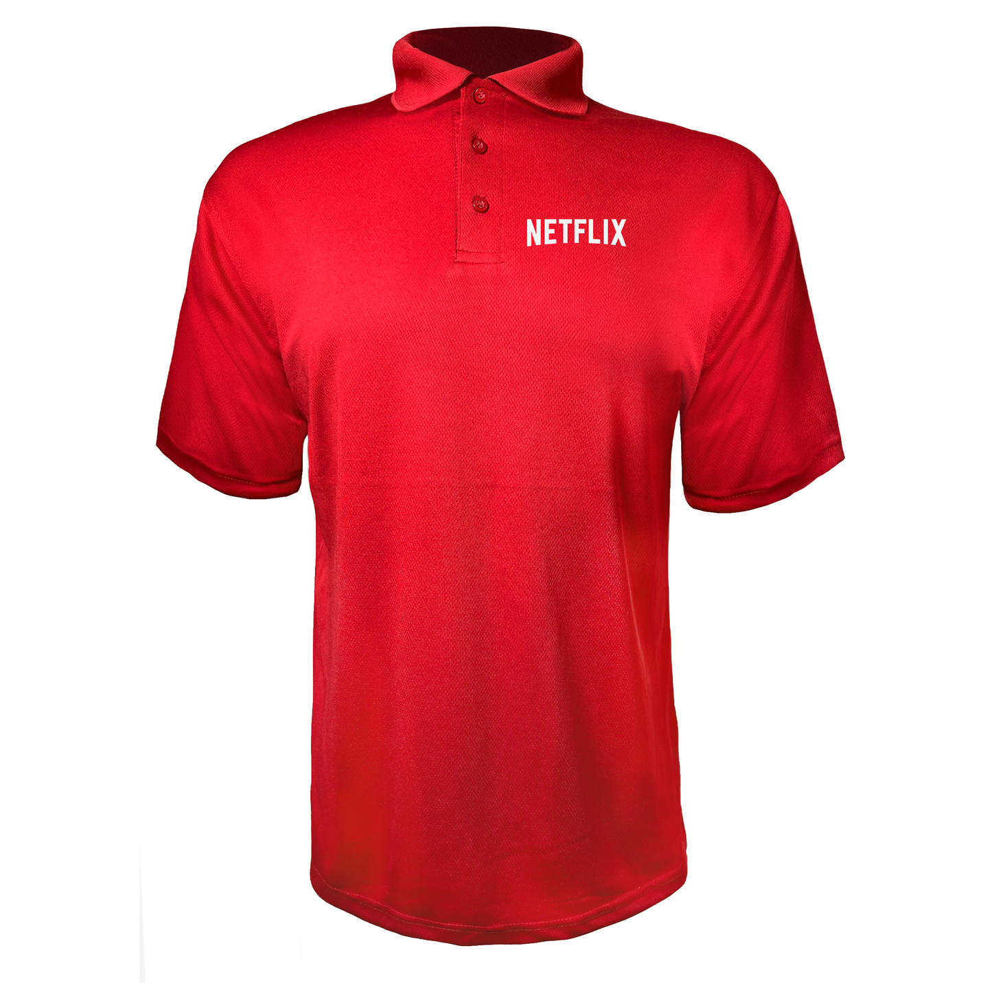 Men's Netflix Movie Show Polyester Polo