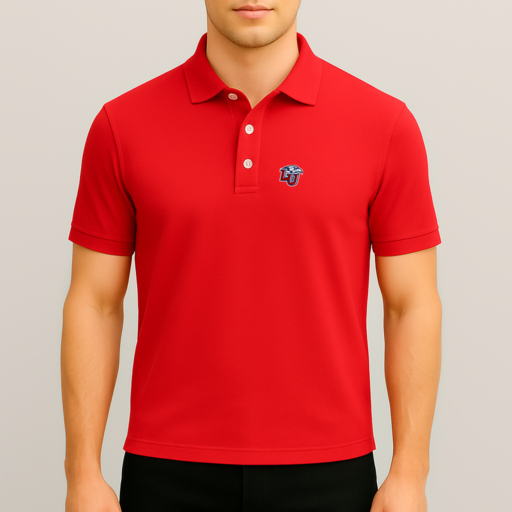 Men's Liberty Flames Logo Dry Blend Polo
