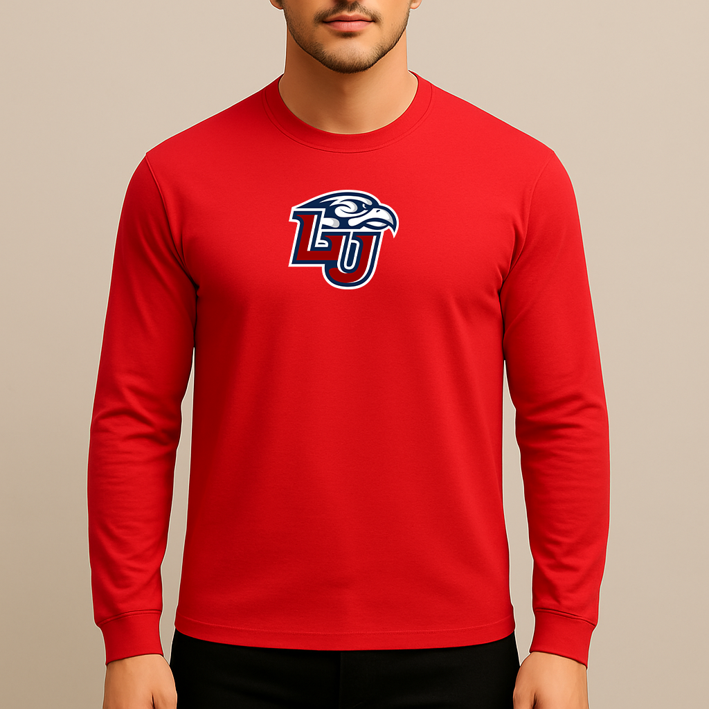 Men's Liberty Flames Logo Long Sleeve T-Shirt
