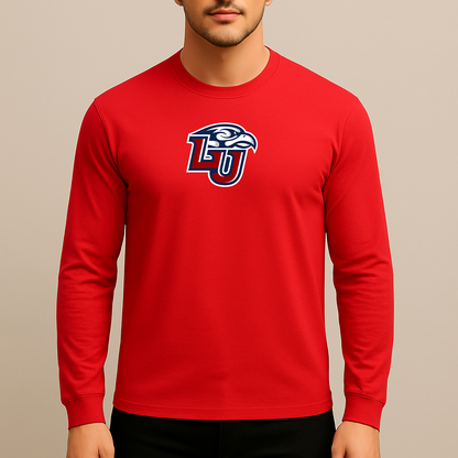 Men's Liberty Flames Logo Long Sleeve T-Shirt