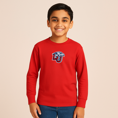 Youth Liberty Flames Logo Cotton Long Sleeve T-Shirt