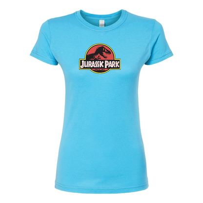 Women's Jurassic Park Movie Round Neck T-Shirt