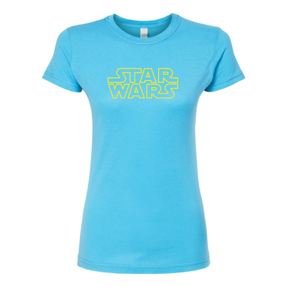 Women's Star Wars Movie Round Neck T-Shirt