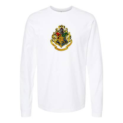 Men's Hogwarts Emblem Harry Potter Movie Long Sleeve T-Shirt