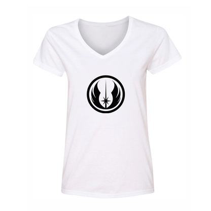 Women's Jedi Star Wars Movie V-Neck T-Shirt