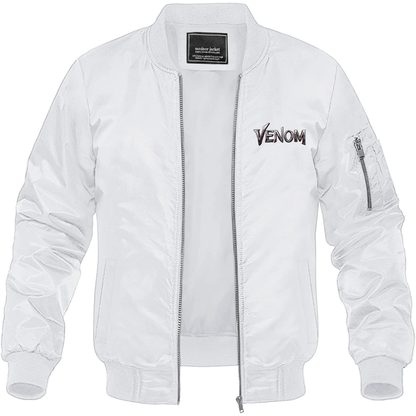 Men's Venom Movie Lightweight Bomber Jacket Windbreaker Softshell Varsity Jacket Coat